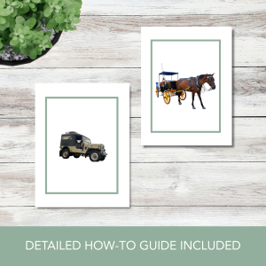 Wheeled Vehicle Vocabulary Cards